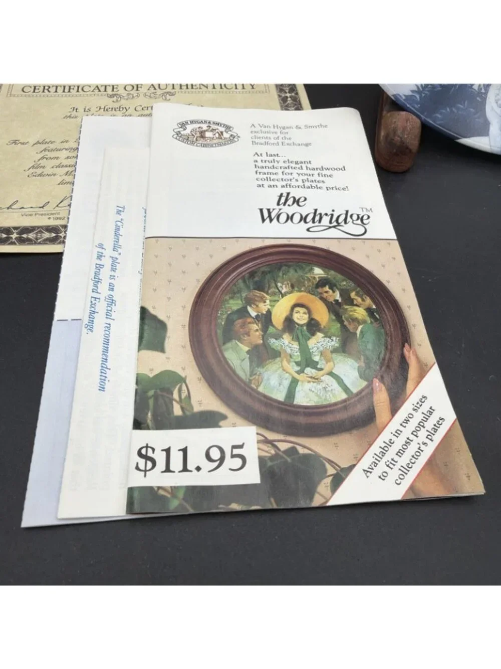 Bradford Exchange Walt Disney Cinderella Treasured Moments Plate 1 COA Box